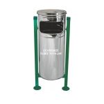 Paslanmaz Çelik Ayaklı Çöp Kovası