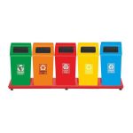 Boyalı Geri Dönüşüm Çöp Kova Grubu