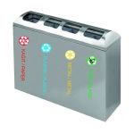 Geri Dönüşüm Çöp Kovası 4 Bölmeli