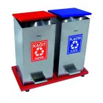 İkili Geri Dönüşüm Çöp Kovası