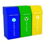3'lü Boyalı Geri Dönüşüm Kovası