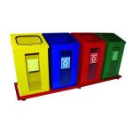 Kırılmaz Camlı Geri Dönüşüm Çöp Kovası