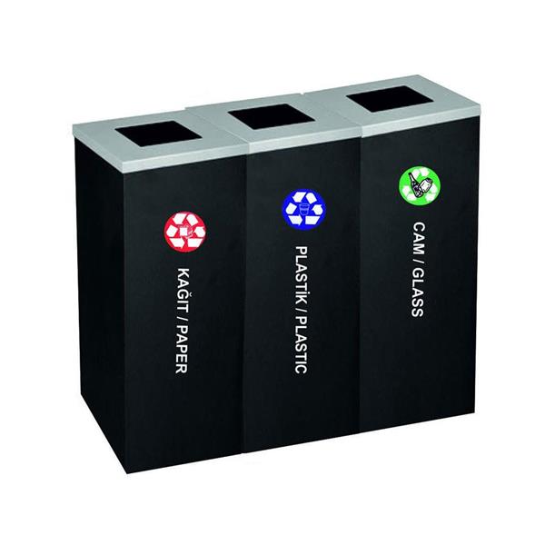 3'lü Geri Dönüşüm Kovası