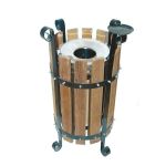Çöp Kovası Ahşaplı Yuvarlak