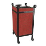 Tuğla Dekorlu Çöp Kovası