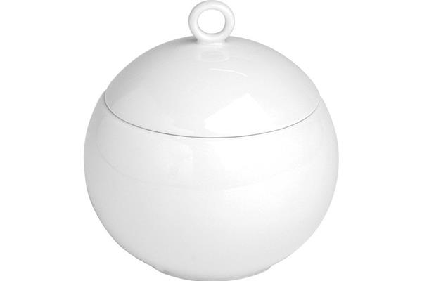 Porselen Zen Beyaz Kapaklı Şekerlik 340C
