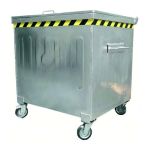 Metal Galvaniz Çöp Konteyner