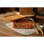 Lavi Dikdörtgen Cam Saklama Kabı 640 ml