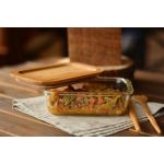 Lavi Dikdörtgen Cam Saklama Kabı 1040 ml