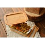 Lavi Dikdörtgen Cam Saklama Kabı 1040 ml