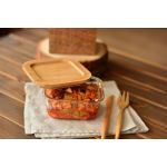 Bambum Lavi Kare Cam Saklama Kabı 320 ml