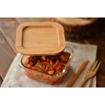 Lavi Kare Cam Saklama Kabı 520 ml