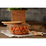 Lavi Yuvarlak Cam Saklama Kabı 400 ml