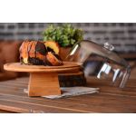 Tucas Akrilik Kapaklı Ayaklı Kek Fanusu