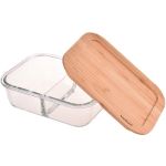 Lavi Dikdörtgen Bölmeli Cam Saklama Kabı 600 ml