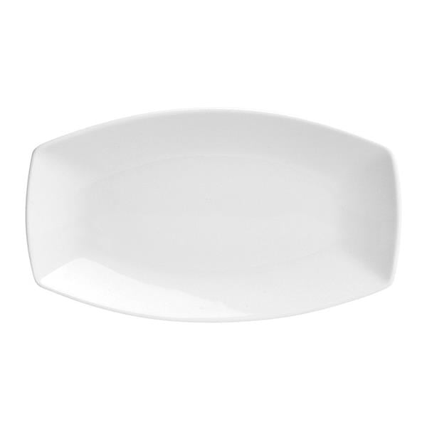 Porselen Square Beyaz Kayık Tabak 19Cm 