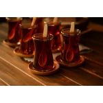 Silva Fix 6'lı Yuvarlak Çay Tabağı