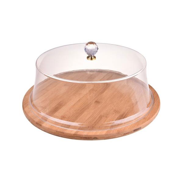 Carolin Akrilik Kapaklı Pasta Fanusu Yuvarlak - Küçük