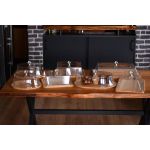 Carolin Akrilik Kapaklı Pasta Fanusu Yuvarlak - Küçük