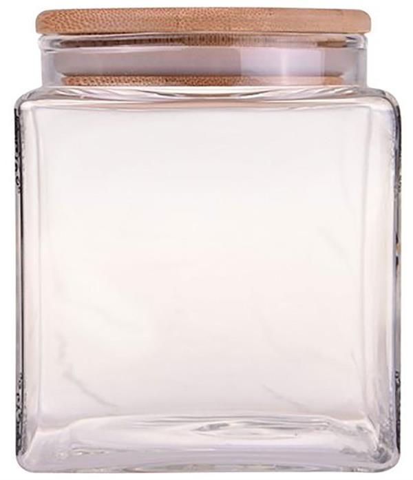 Lagos Köşeli Cam Saklama Kabı Küçük