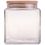 Lagos Köşeli Cam Saklama Kabı Küçük