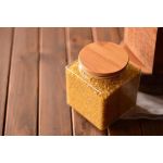 Lagos Köşeli Cam Saklama Kabı Küçük