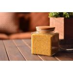 Lagos Köşeli Cam Saklama Kabı Büyük