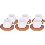 6 Kişilik Ottoman Kahve Takımı Sade