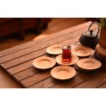 Didi 6'lı Yuvarlak Çay Tabağı