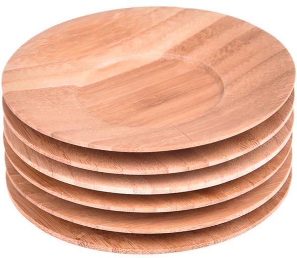 Gizia 6'lı Yuvarlak Çay Tabağı