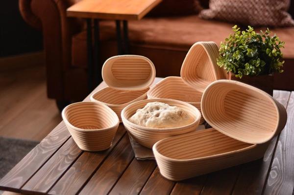 Puder Ekmek Mayalama Sepeti Kare 20 cm