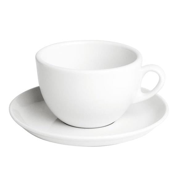 Porselen Beyaz Çay Fincanı Tabağı    