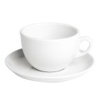 Porselen Beyaz Çay Fincanı Tabağı    