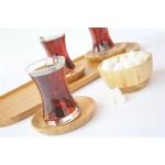 Silva 6'lı Kare Çay Tabağı