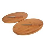 Bambu 2'li Steak Tahtası ve Bıçak Seti