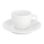 Porselen Focus Beyaz Tabaklı Kahve Finca