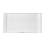 Porselen Trendy Beyaz Düz Tabak 20X28Cm 