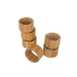 Bambu 6'lı Peçete Halkası