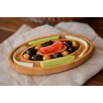 Fufu Oval 3 Bölmeli Çerezlik