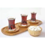 Silva 6'lı Yuvarlak Çay Tabağı