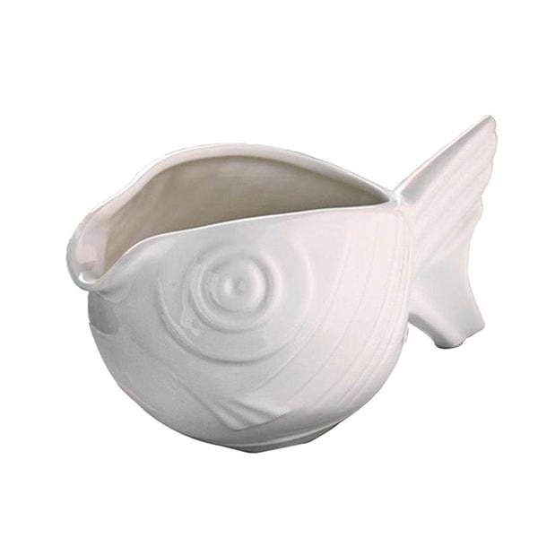 Porselen Balık Sosluk ve Tabağı