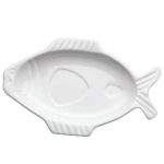 Porselen Balık Sosluk ve Tabağı