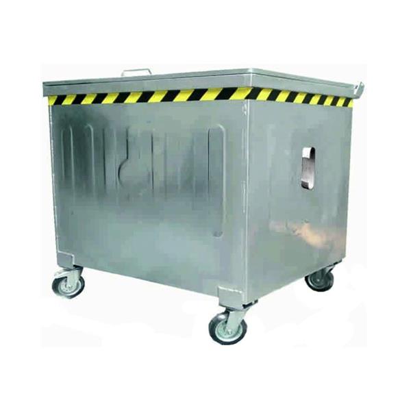 Metal Galvaniz Çöp Konteyner