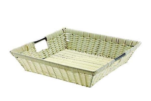 Açık Büfe Plastik Dikdörtgen Ekmek Sepeti 50x37 cm