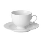 Porselen Beyaz Tabaklı Kahve Fincanı 80C