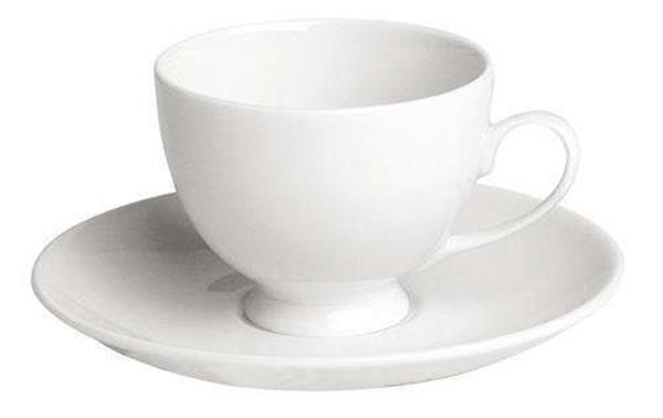 Porselen Beyaz Tabaklı Kahve Fincanı 80C