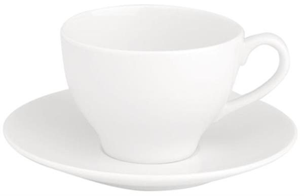 Porselen Beyaz Tabaklı Çay Fincanı 170Cc