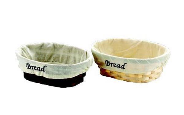 Bambu Oval Bezli Ekmek Sepeti 22x18 cm